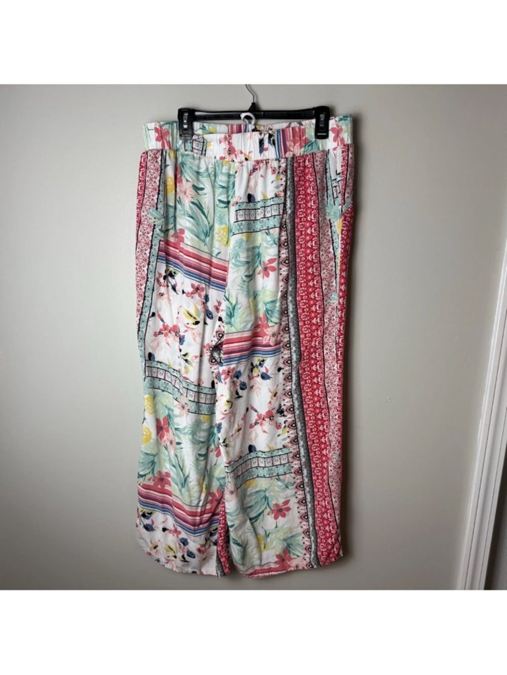 Sleep by Cacique Women's Pajama Lounge Pants Size 18 20 Wide Leg Tropical Floral - Picture 5 of 7